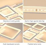 Comely LED Ceiling Light 54W Dimmable Remote 3000K-6500K White 4 Squares view 5
