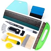 FOSHIO Wallpaper Smoothing Tools Kit, Wallpaper Tools with Squeegee Smoother, Seam Roller, Paste Brush, Wallpaper Smoothing Brush for Peel &amp; Stick Wallpaper, Contact Paper, Window Film Application Kit