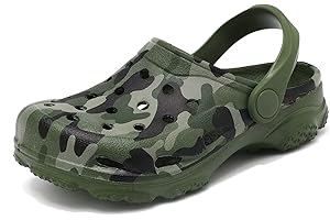 COFOPO Boys and Girls Graphic Clogs for Kids,Unisex Eva Mules for Big Kid,Little Kid,Boy and Girl Closed Toe Slide Sandals