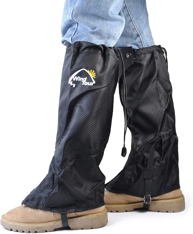 Waterproof Leg Gaiters Snow Boot Gaiters for Hiking Hunting Snake Bite