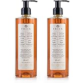 Prija Vitalising Hand Wash with Ginseng Extract Gently Cleanses Hands, Moisturising Liquid Hand Soap, Vegan Friendly with Energising Fragrance 2 x 12.85 Fl. Oz