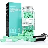 Ear Plugs, 60 Pairs, Ultra Soft Foam Earplugs, 38dB Highest SNR Earplugs, One Size Fits virtually Every Wearer Comfortable Ea