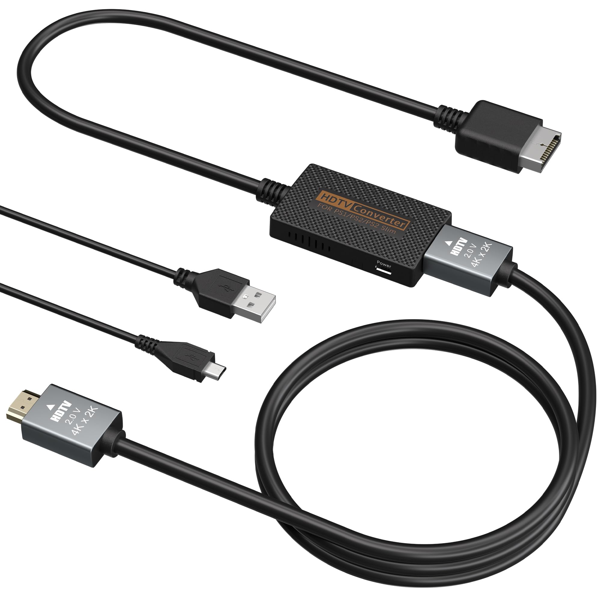 Photo 1 of *USED*
LA NREUCETS PS2 to HDMI Adapter for PlayStation 2/2 Slim Console, HDMI Converter Cable Y Cb/Pb CR/PR Signal Output for PS2/PS2 Slim Console with HD Link Cable