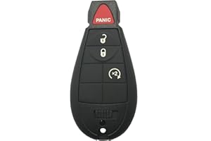 Horande Replacement Key Fob Cover Case fit for 2008-2015 Dodge Ram 1500 2500 3500 Truck Chrysler Jeep Keyless Entry Remote Control Key Fob Shell