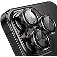 WSKEN for iPhone 14 Pro/iPhone 14 Pro Max Camera Lens Protector,[Night Shooting Mode] HD Tempered Metal Glass Camera Screen Protector Cover Film Accessories, Black