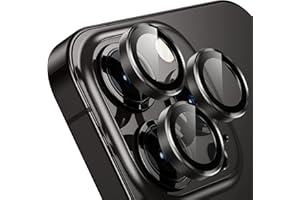 WSKEN for iPhone 14 Pro/iPhone 14 Pro Max Camera Lens Protector,[Night Shooting Mode] HD Tempered Metal Glass Camera Screen Protector Cover Film Accessories, Black