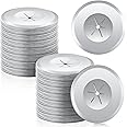 1.5 Inch Perforated Insulation Pins Self Locking Washers Flat Washer Round Galvanized Steel Plaster Washers for Wall and Ceiling (200 Pieces)