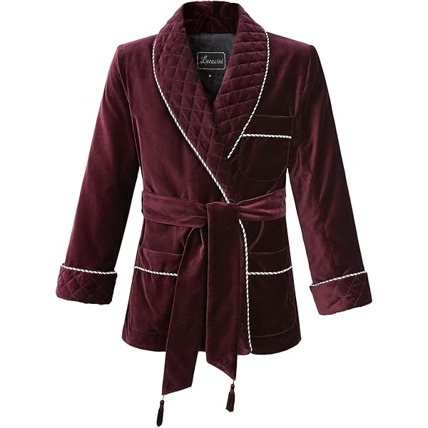 ジャケット・アウター 80s Cotton Black Velour Smoking Jacket Men's Black Velvet Smoking Jacket w/ Black Paisley Lining