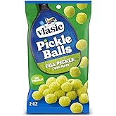 Vlasic Pickle Balls, Dill Pickle Corn Puffs, Pickleball Gifts, 2 oz. | Vlasic Dill Pickle flavored corn puffs; gluten-free; perfect for lunchboxes &amp; game day; a fun gift for pickle lovers
