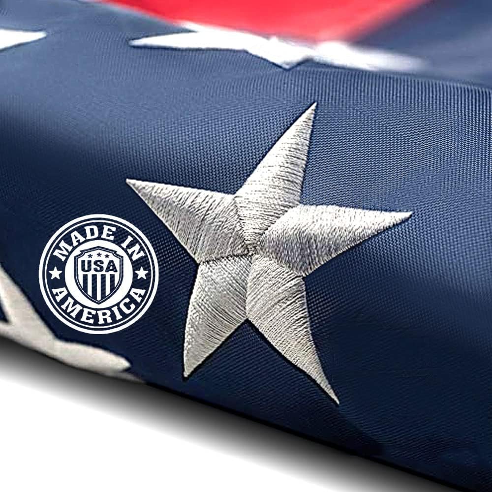 Flags - HAOCHUANG American Flag,USA US Flag,American Flags 3X5, Sewn Stripes,Brass Grommets, Heavy Duty Durable Flags for Outdoors,Vivid Color,Outside Hanging Weatherproof Standard American Flag.