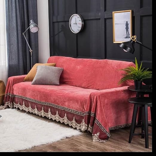 Amazon Com Hydbfkjubvfu Plush Sofa Slipcover Vintage Lace Suede
