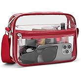 BOSTANTEN Clear Bag for Women Stadium Approved Clear Bags Small Crossbody Purse Trendy for Concerts Sports Events