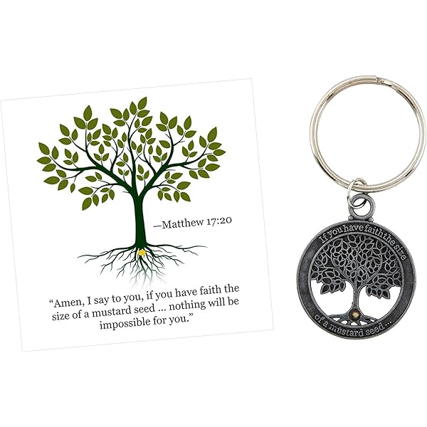 Amazon.com: Needzo Authentic Mustard Seed Keychain with