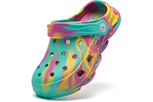 HOBIBEAR Boys and Girls Classic Graphic Garden Clogs Slip on Sandals Water Shoes(Toddler/Little Kids/Big Kids)