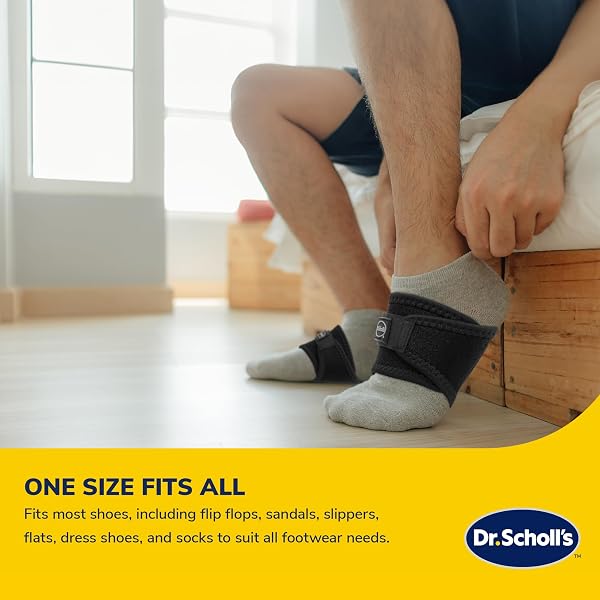 DR. SCHOLL’S COMPRESSION ARCH SLEEVES WITH MASSAGING GEL, BREATHABLE FABRIC, ARCH SUPPORT SLEEVE FOR FOOT PAIN RELIEF, 2 REMOVABLE RIGID INSERTS (2-PACK)