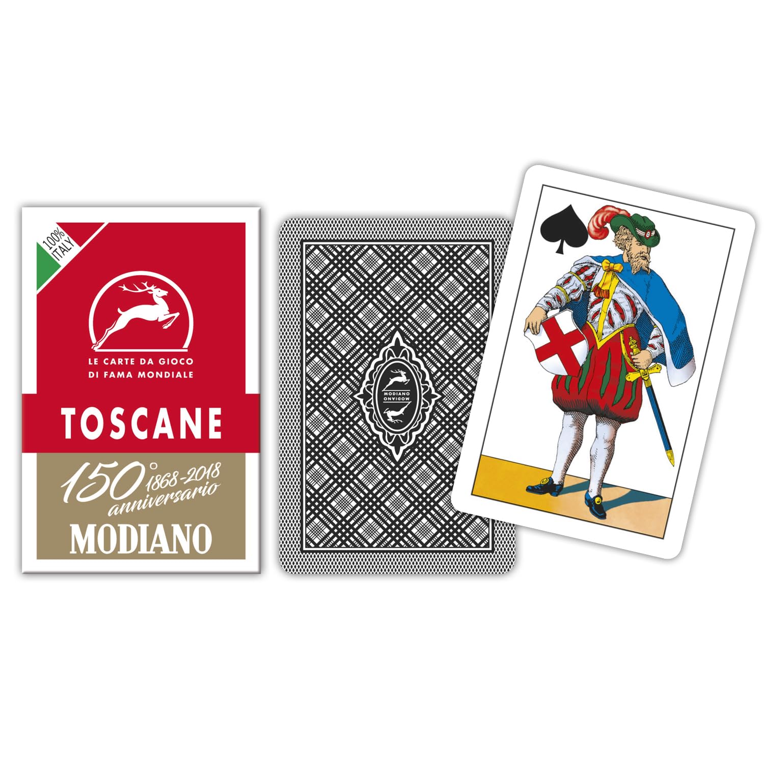 Modiano Toscane regional playing cards 150th anniversary
