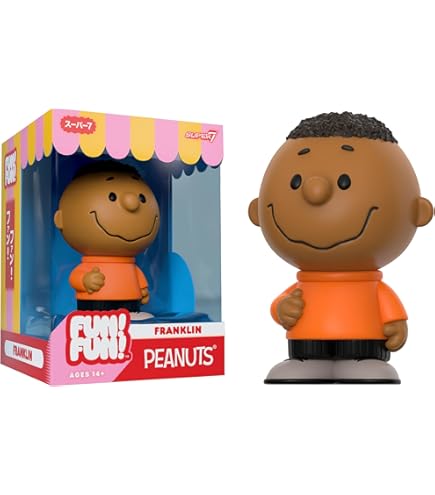 Amazon.com: Super7 Peanuts Franklin Reaction Figure - 3.75