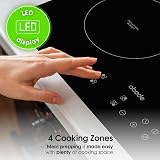 Abode Induction Hob 59cm Four Zone Ceramic Cooktop with Touch Control view 6