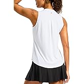 G Gradual Workout Tank Top for Women Sleeveless Athletic Yoga Tops High Neck Quick Dry Running Tennis Sports Shirts for Women