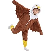 Soyoekbt Halloween Unisex Kids Onesie Animal One Piece Costume | Girls Boys Koala Turkey Kangaroo Eagle One-Piece Costume,Zipper Front&amp;But, 3D Animal Design,Side Pocket, Christmas Holiday