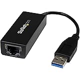 StarTech.com USB 3.0 to Gigabit Ethernet Adapter - 10/100/1000 NIC Network Adapter - USB 3.0 Laptop to RJ45 LAN (USB31000S)