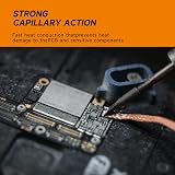 TOWOT Solder Wick S Desoldering Wick Braid 2.5mm 5' No-Clean Flux view 5