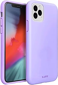 LAUT | HUEX Pastels for iPhone 11 | Refreshing Pastel Colors | Air Frame Technology | 13ft./ 4m Impact Protection | Easy to Snap On & Off | Qi Wireless Charger Compatible • Violet