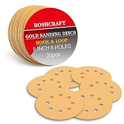 BOSHCRAFT 30 Pcs Sanding Discs, 400 Grit 5 Inch
