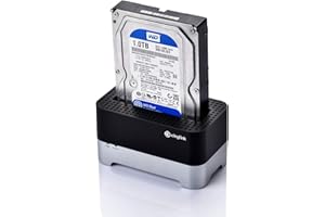 Cinolink Hard Drive Dock Docking Station USB 3.0 to SATA 2.5/3.5 Inch Hard Drive Docking Station with 3.3 Feet USB 3.0 Cable 