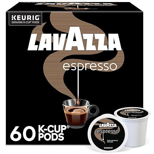 LAVAZZA ESPRESSO, SINGLE-SERVE KEURIG K-CUP PODS, MEDIUM ROAST COFFEE, 10-COUNT BOX