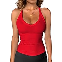 Débardeur D'entraînement Pour Femme Sans Manches Avec Col En V Et Col