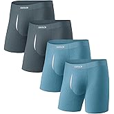 GOOTUCH Men's Modal Breathable Underwear, Moisture Wicking Odor Control Boxer Briefs, Ultra-Soft Stretch Seamless(2&4 pack)