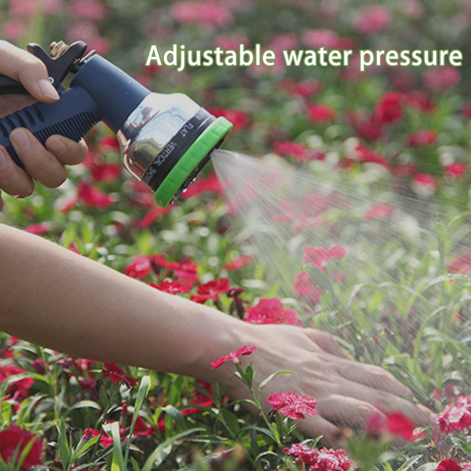 Hose Nozzle Garden, Hose Nozzle Heavy Duty Metal Hose Spray 9 Adjustable Patterns Water Jet Pistol Grip Trigger for Hand Watering Plants & Lawn, Car Washing, Garden and Patio/Pets Shower & More : Garden & Outdoor