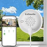 Lizhonto 4MP 2.5K Window Camera, 2.4GHz WiFi Indoor Camera for Home Security with Color Night Vision, Person & Motion Detection, 24/7 Recording, SD Card/Cloud Storage, Easy to Install