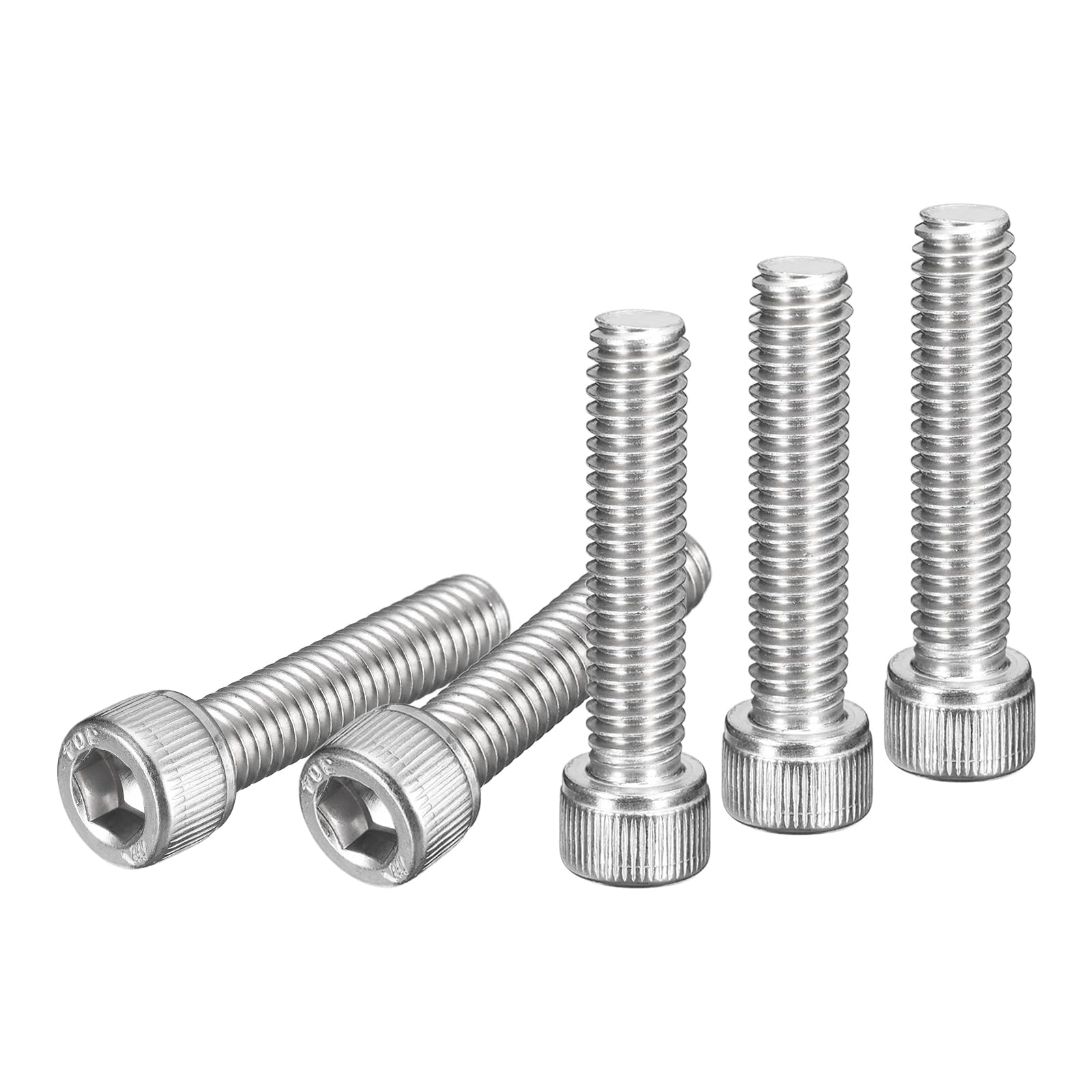 DTGN 5/16-18x1-1/2" Socket Head Cap Screws Bolts, 15Pcs 304 Stainless Steel 18-8, Machine Hex Socket Screw, Hex Drive, Bright Finish, UNC Coarse Thread Fully Threaded