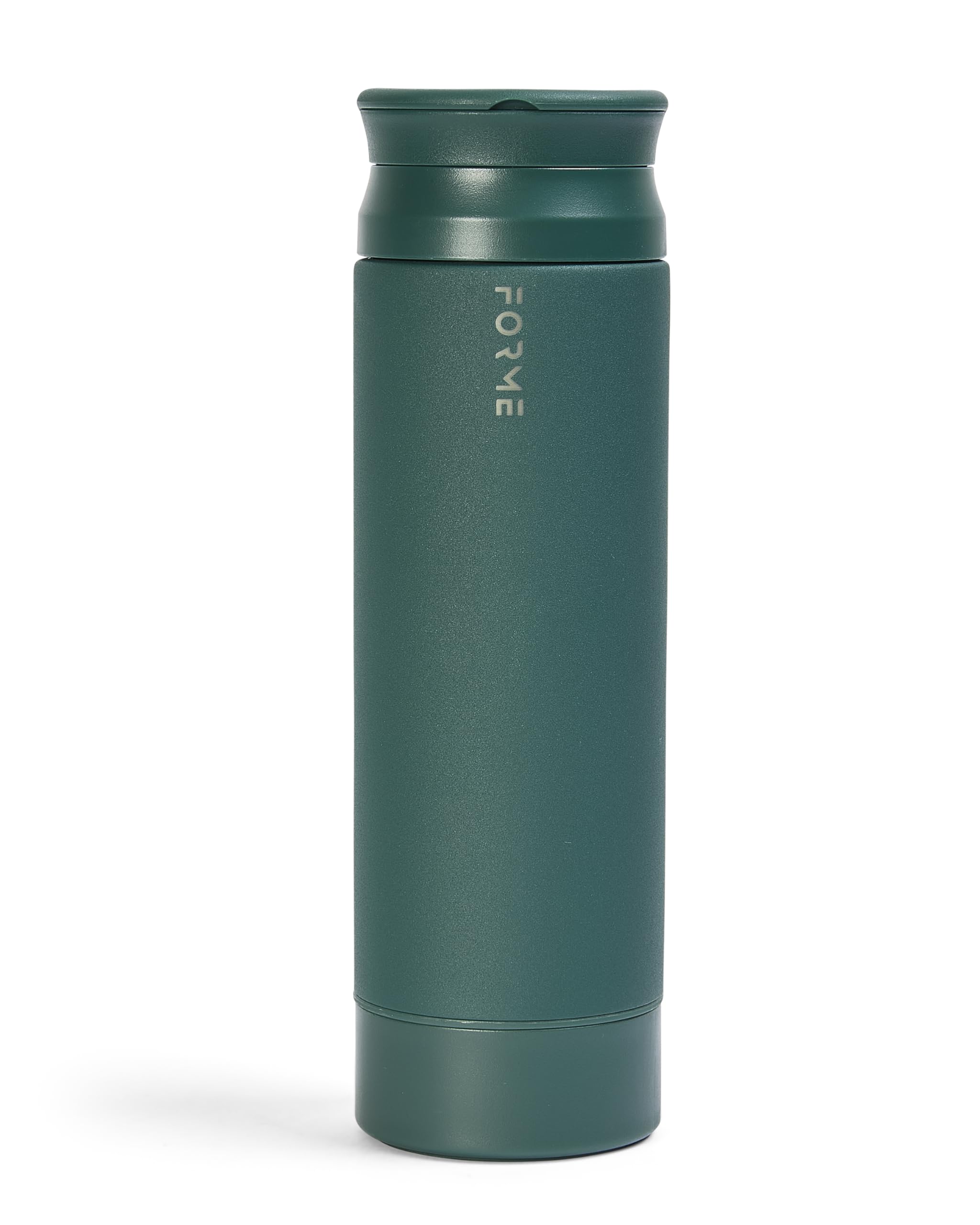 FORME - Blender Shaker Bottle, Leakproof Double Insulated Stainless Steel, Noiseless Shaker Bottle for Hot & Cold Drinks with Supplement Storage, Ideal for Protein & Shakes (Jungle, 16.9 ounces)