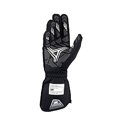 OMP One EVO X Gloves Black Flo Yellow X Small