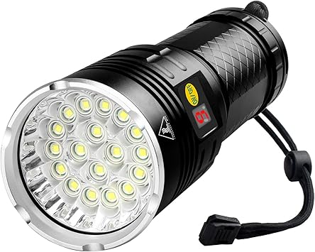 Woputne 18 LEDs Flashlight 10000 Lumen 
