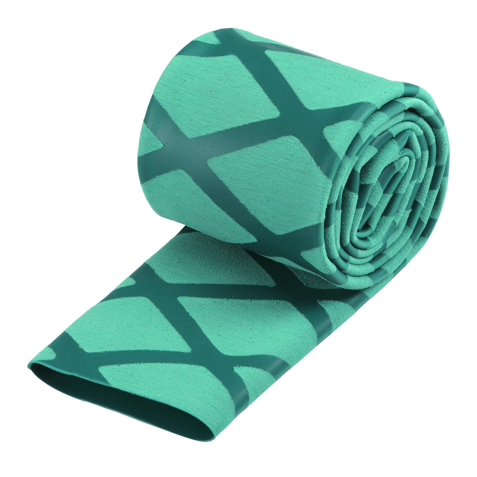 sourcing map Heat Shrink Wrap Tubing for Fishing Rod Grips Handle, 25mm Dia 42mm Flat 1.6ft 2:1 rate, Green