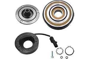 TINJO A/C Compressor Clutch Assembly Kit Plate Pulley Bearing Coil 97369 Replacement for 2004-2008 Dodge Durango 8CYL 5.7L, AC Air Conditioning Compressor Clutch Coil Auto Repair Kit