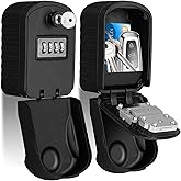 BKNOOU Keys Lock Box with Code, Large Capacity LockBox for Wall Mount | 4-digit Resettable Combination, with Spare Key, Outdoor, Sturdy, Waterproof, Safe Key Storage for Garage Realtors House Door