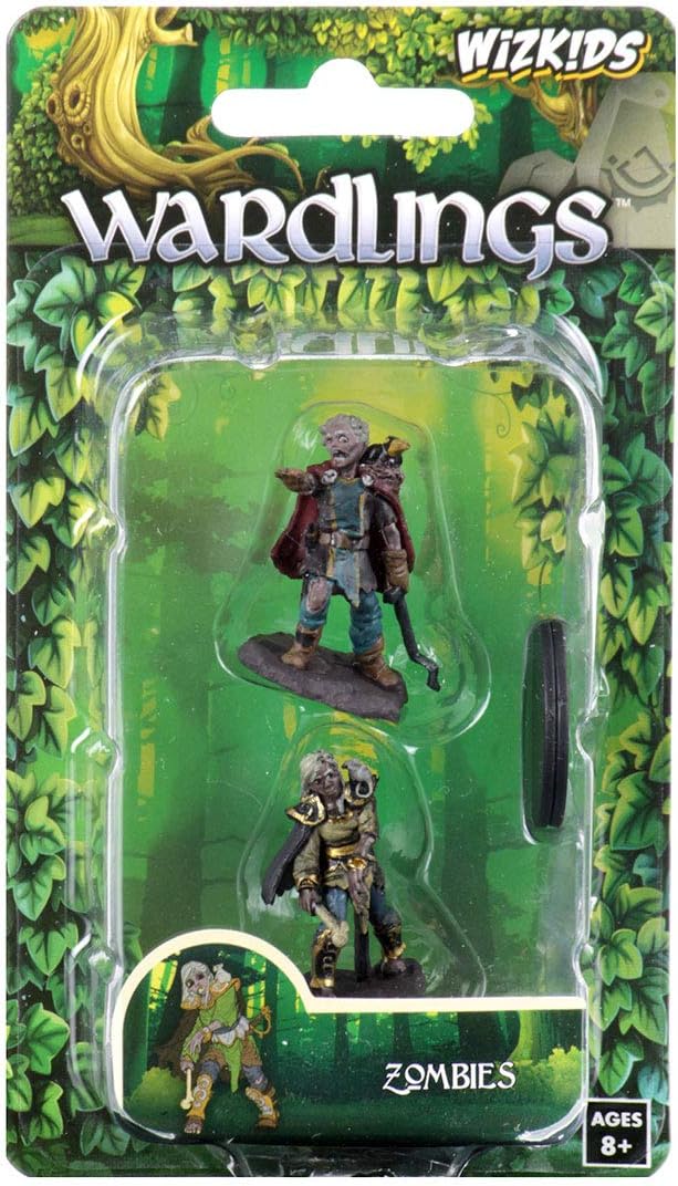 WizKids Wardlings Painted RPG Figures: Zombie (Male) & Zombie (Female)
