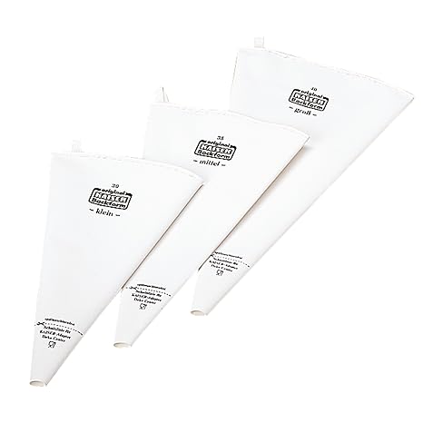 KAISER Spritzbeutel 30 cm Profi Dekorier-Center sehr stabile kochfeste Baumwolle wiederverwendbar extra glatte Innenbeschicht