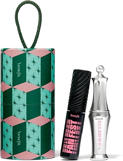 Benefit Lash & Brow Bells Duo Mini Fan Fest Mascara 24-Hr Brow Setter Gift Set