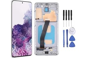 For Samsung Galaxy S20 LCD Screen Replacement,LCD Display Touch Screen Digitizer Assembly with Repair Tools, Compatible with 