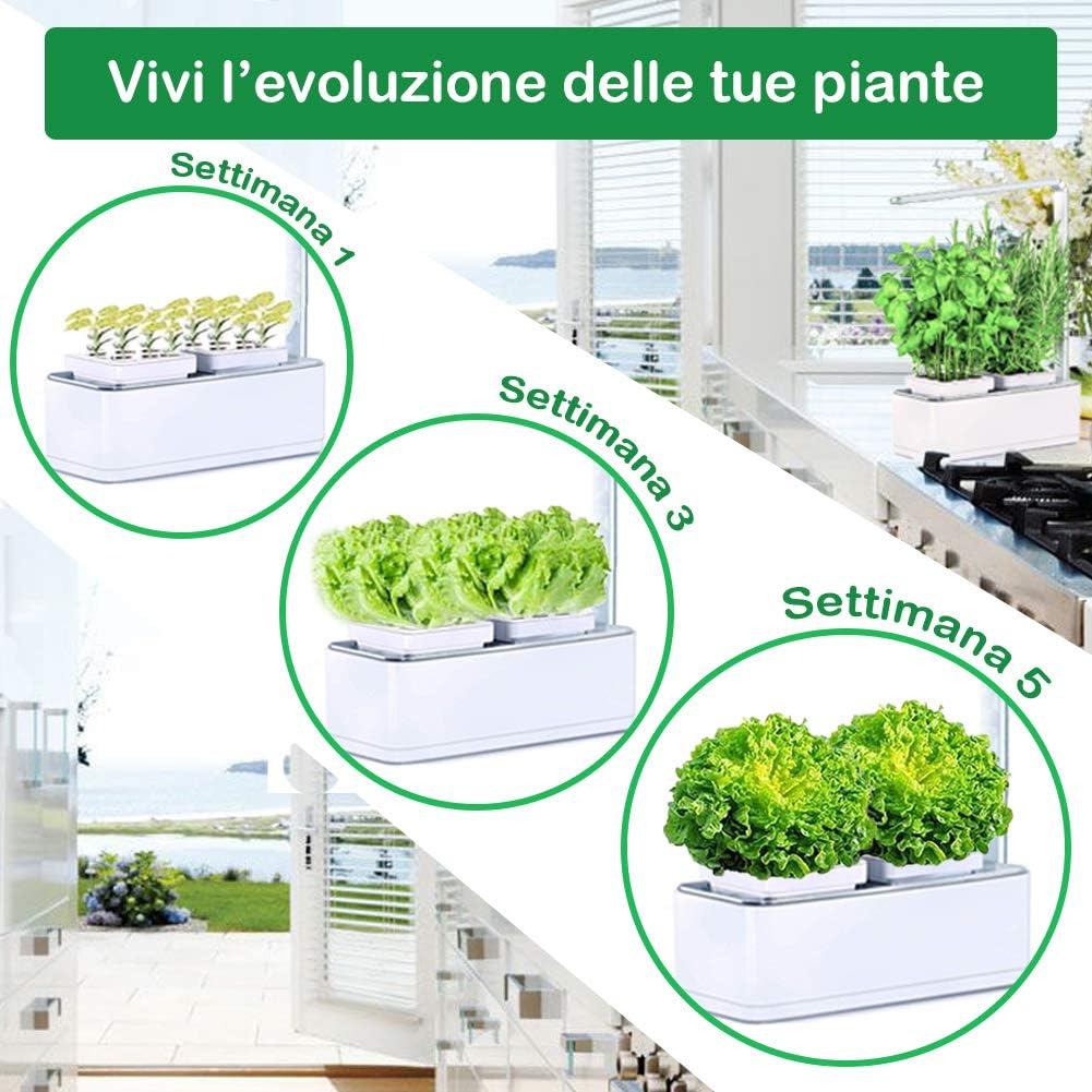 amzWOW Smart Garden Huerto de Interior 100% Eco, para Cultivar ...