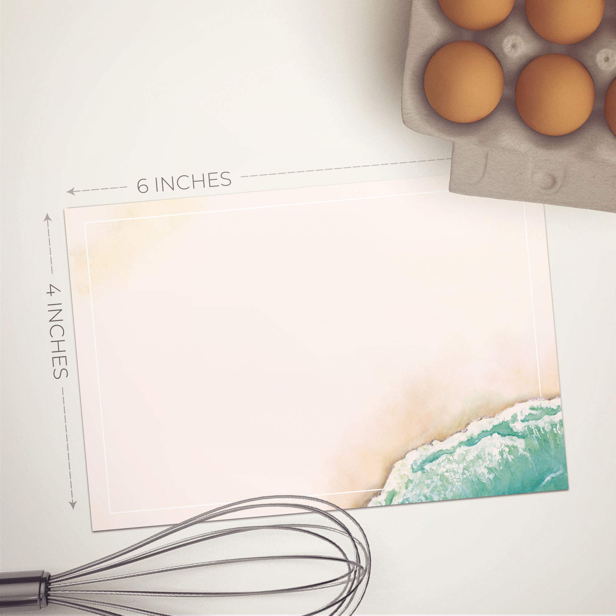 Dashleigh Beach Note Cards, A6, 4 x 6 inches, The Gift Collection, Set of 48