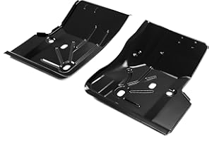 KUAFU Front Floor Pans Compatible with 1997-2006 Jeep TJ Wrangler 2-Door Black Driver Side & Passenger Side LH & RH