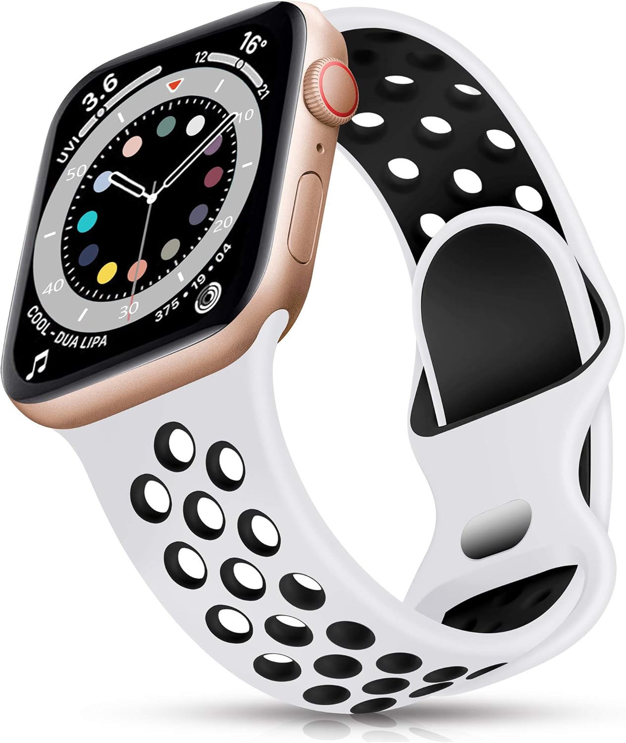 Epova Silicone Sport Strap Compatible with Apple Watch Strap 38mm 40mm 41mm 42mm