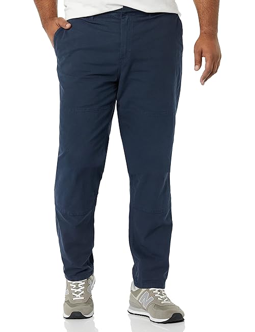 Amazon Essentials Men's Stretch Canvas Double Knee Utility Work Pant (Previously Goodthreads), Dark Navy, 40W x 29L